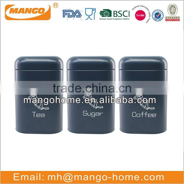 Black painting galvanized steel metal storage ice bucket with scoop with lid