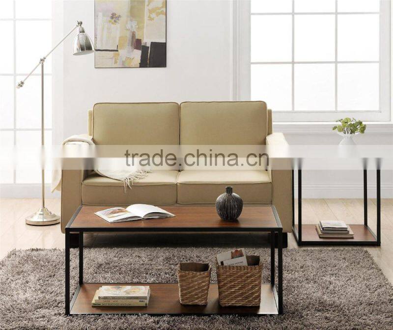 Modern style square shape Console table with metal frames