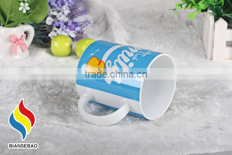 ceramic white coffee mugs logo printing