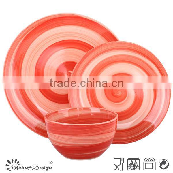 12pcs handpainted ceramic dinner set