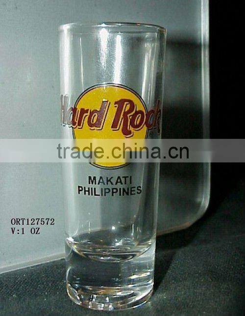 bar shot glass cup with design