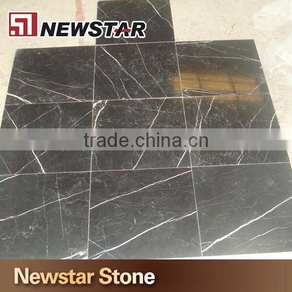 Newstar Popular Polished Nero Margiua Marble Slab Tile In Stock