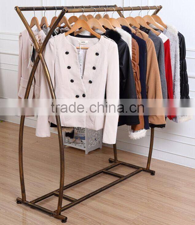 Fashion metal floorstanding Multilayer clothing rack