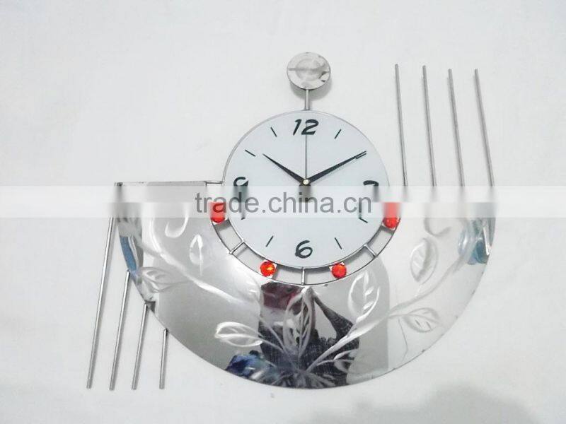 Metal wall digital clock home decoration