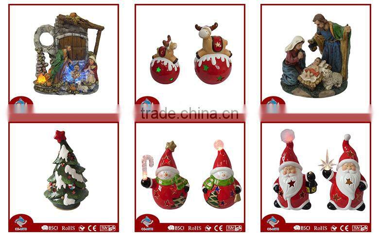High cost effective durable lovely decarative santa claus christmas salt and pepper set