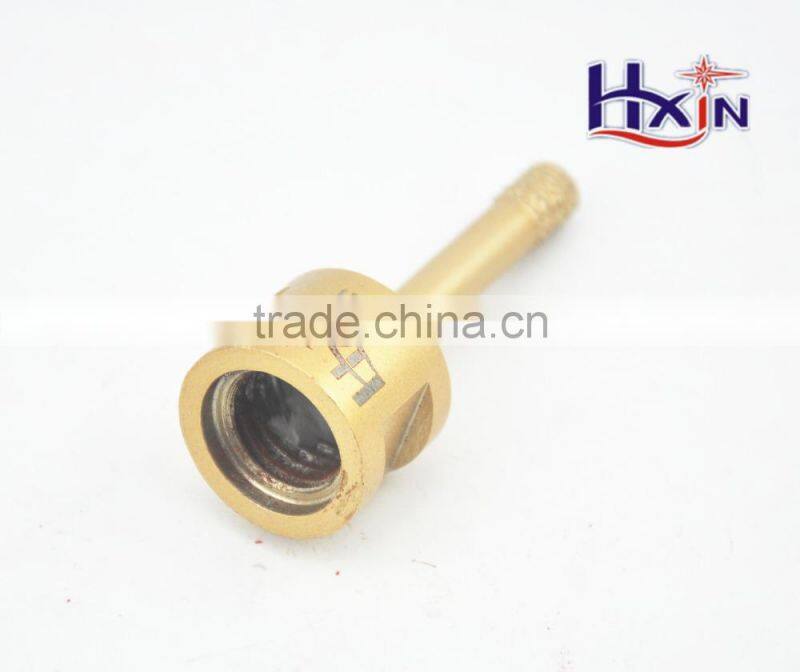 30mm Gold color Brazed diamond hole saws for hard rock / High quality diamond core drill bits