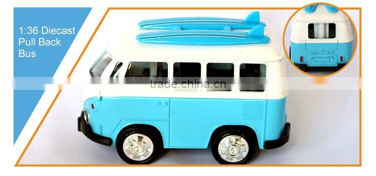 1:36 Scale Alloy Car Toy Diecast Bus Kids Games Toy Cars