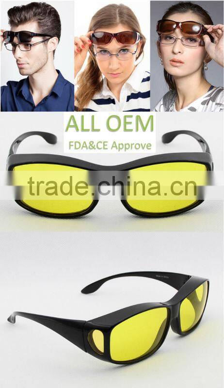 FREE sample anti-sand blowing, night driving,fitover spectacle safety eyewear