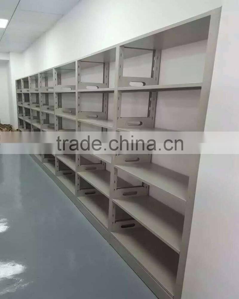 Popular 6 Layers School Library furniture Steel Book Store Shelves/Double Side Bookshelf