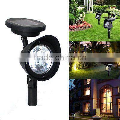 3-LED Solar Power Garden Lamp Spot Light Outdoor Lawn Landscape Path Spotlight