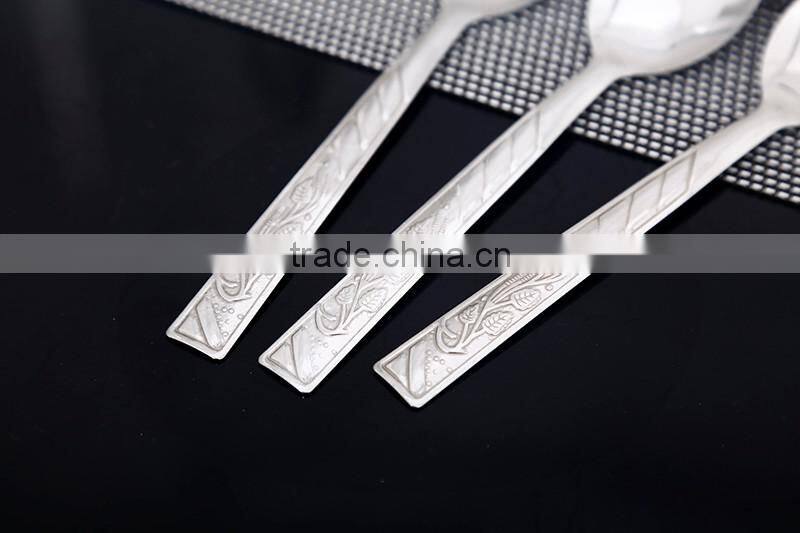 Natural color measuring spoon Stainless Steel Hotel Cutlery