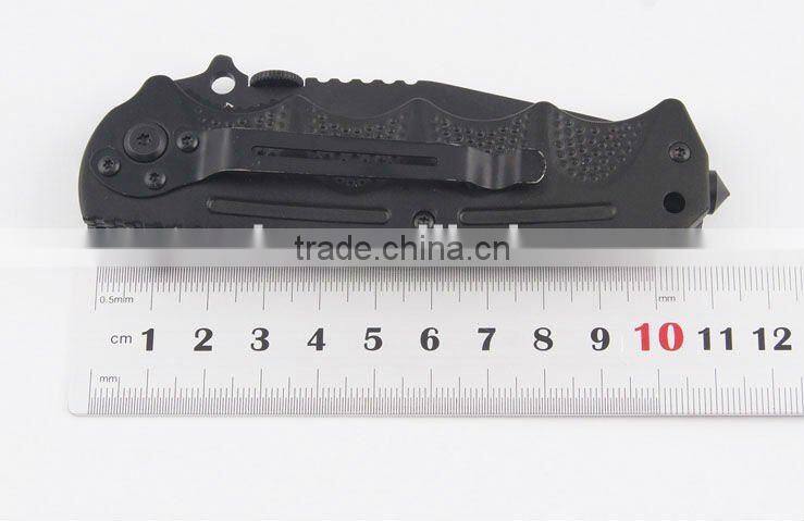 New design Multi functional stainless steel folding pocket strider knife 1288A