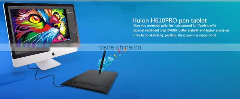 Professional manufacturer Huion H610Pro Digital panel digitizer Graphic drawing pad