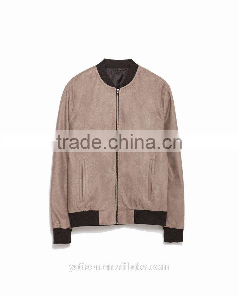 fashionable handsome men coats & jackets hot sale powerful high quality custom made fashion jackets with round neck