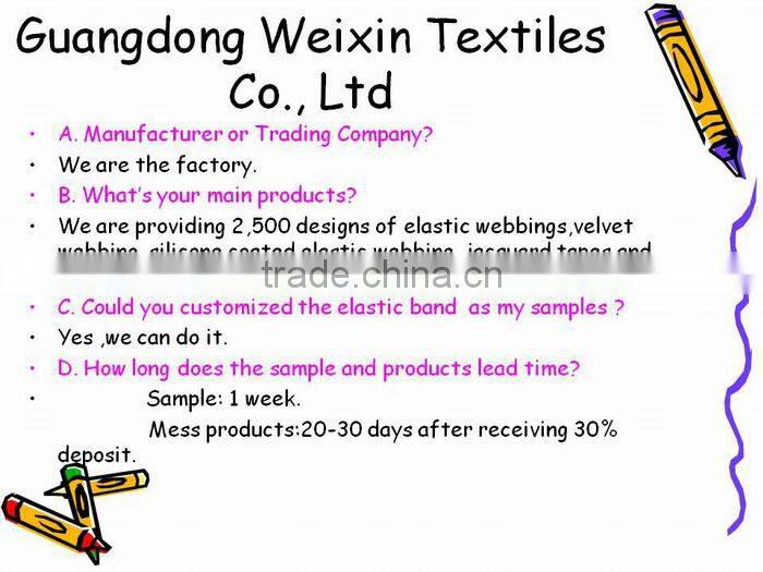 High quality nylon elastic accessories for women