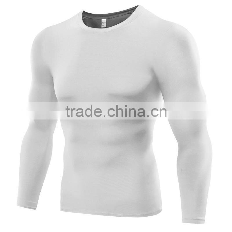 Hot-selling long sleeve quick dry t shirt men fitness training wear