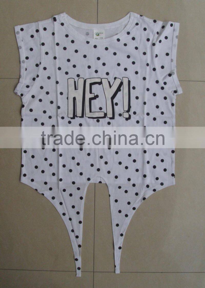 2015 fashion cute young girls t-shirt