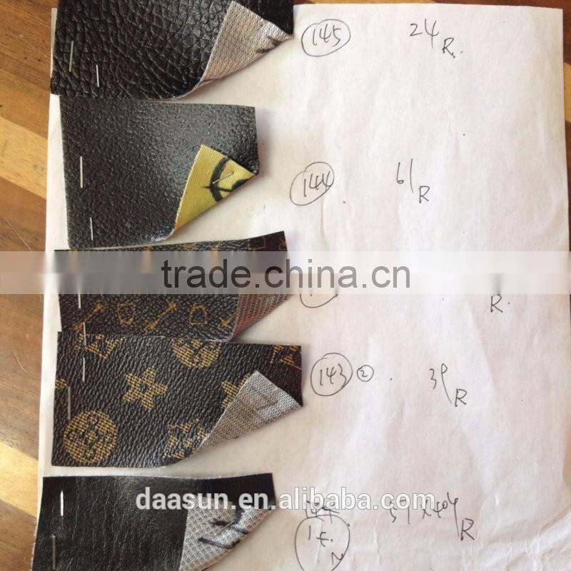 A grade Pvc Synthetic Leather Stocklot for Bag and Sofa Usage