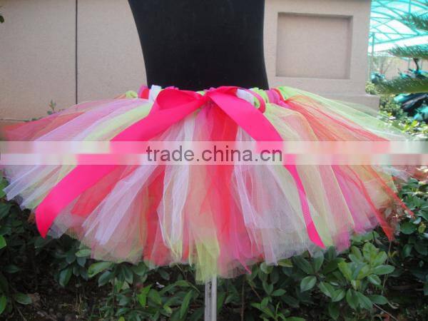 Fashion child rainbow tutu skirt wholesale tutus