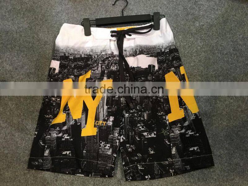 100%polyester fancy 2016 mens quality beach shorts