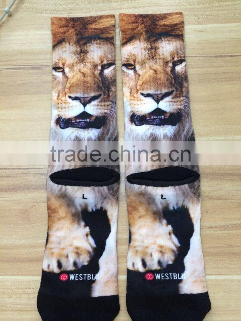3D 360 print digital printed Sublimation socks