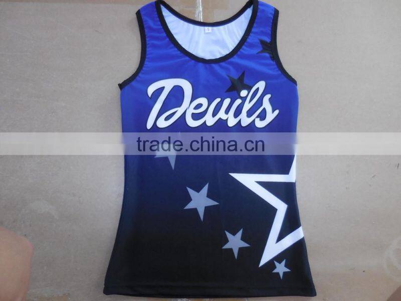 Cool Professional Hot Cheerleading Uniforms, Custom Cheerleading Vests/Sports Bras