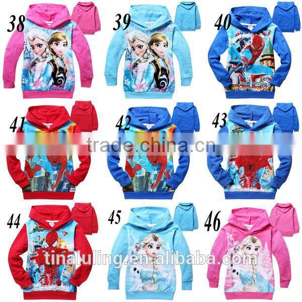 Brand New boys autumn zipper hoodies kids cartoon sweatshirts