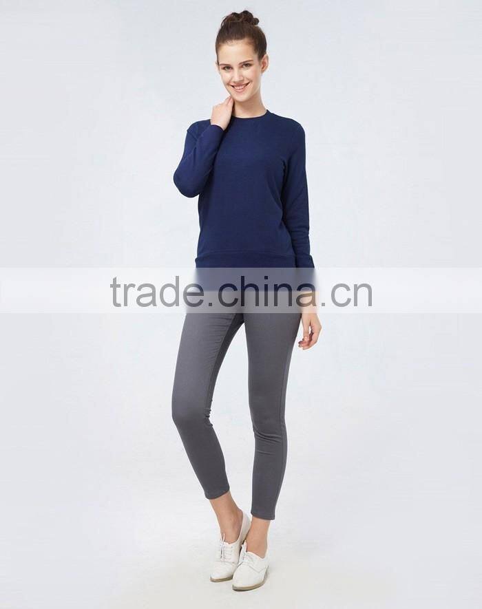Trendy plain wholesale crewneck sweatshirt