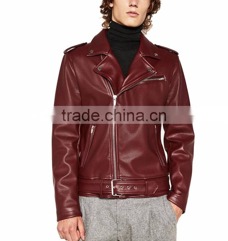Wholesale Fashion Softshell Motocycle Cheap Leather Jackets Men 2016