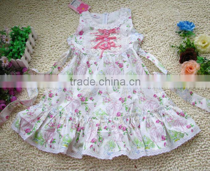 Z&M baby dress children new design dress house dress