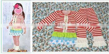 Boutique Cheap polka dots Ruffle Petti Rompers For Children 100% Cotton Casual Baby Romper