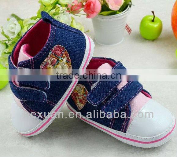 2014 new style hot sale high quality lovely baby sports shoes for kids, small order available