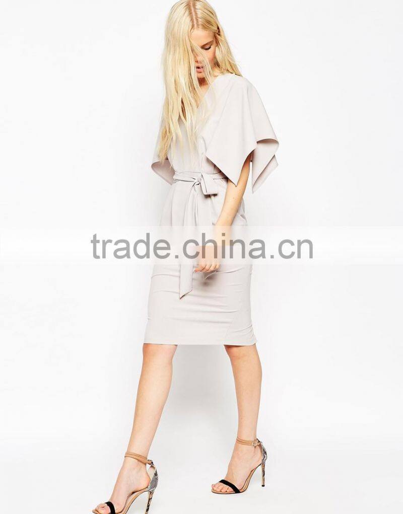 2015 Kimono Sleeve Plus Size Women Clothing Dresses for Women