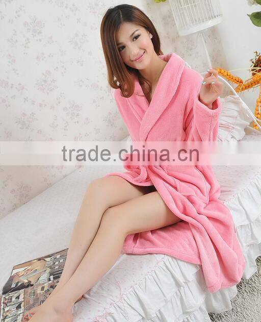 wholesale bathrobe Fleece robe Towel Robe Breathable Hotel BathRobe RS016
