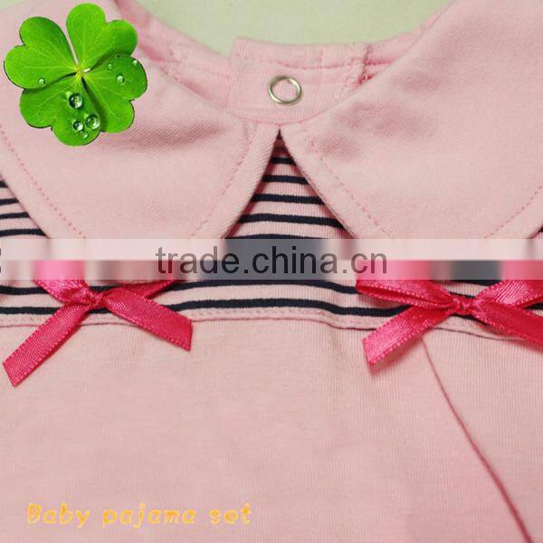 2014 new designs baby cloting sets cute girls summer pajamas
