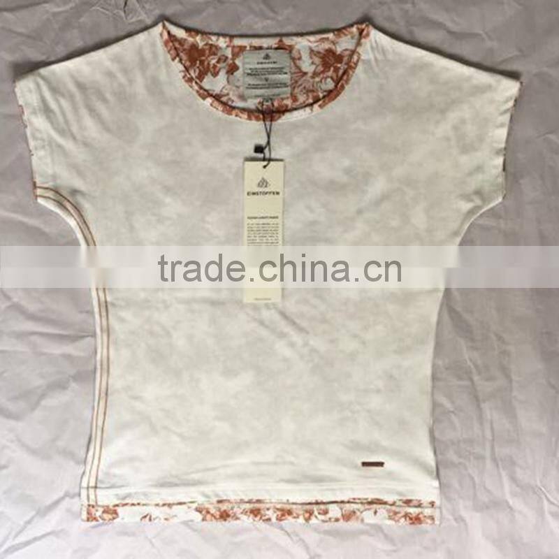 Customized Design Women Fitted Printed Inside T Shirts