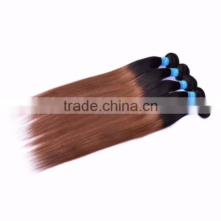 Black Rose Sleek and Silky Straight Peruvian Ombre Hair Weaves 1B/30 Peruvian Human Hair Bundles