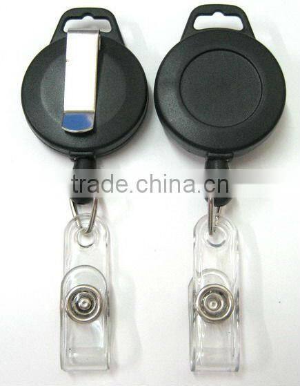 Drop type with lanyard ID flexible retractable badge holder