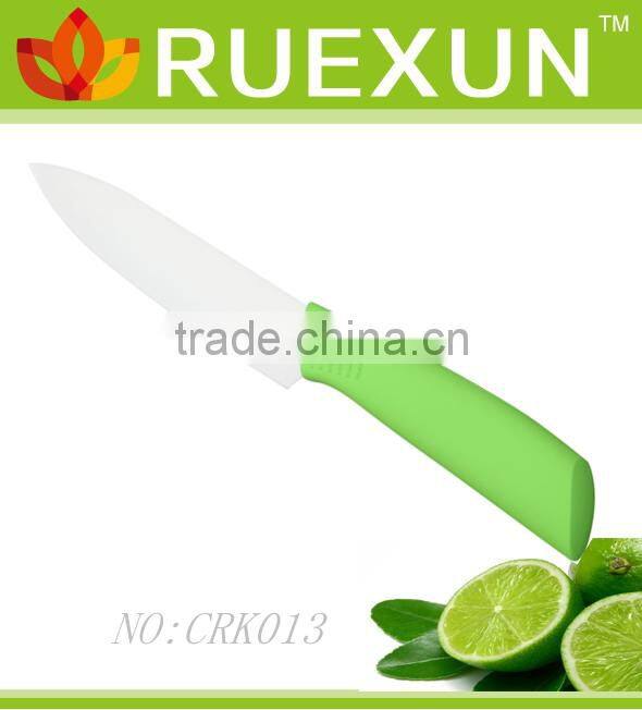 6" Colorful pp handle Vegetables ceramic knife