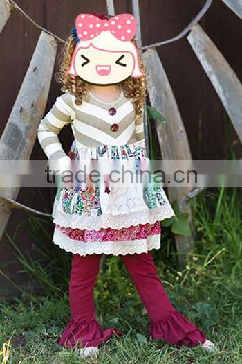 Wholesale newborn girl cotton petti romper valentine gift boutique outfits infant damask ruffle romper