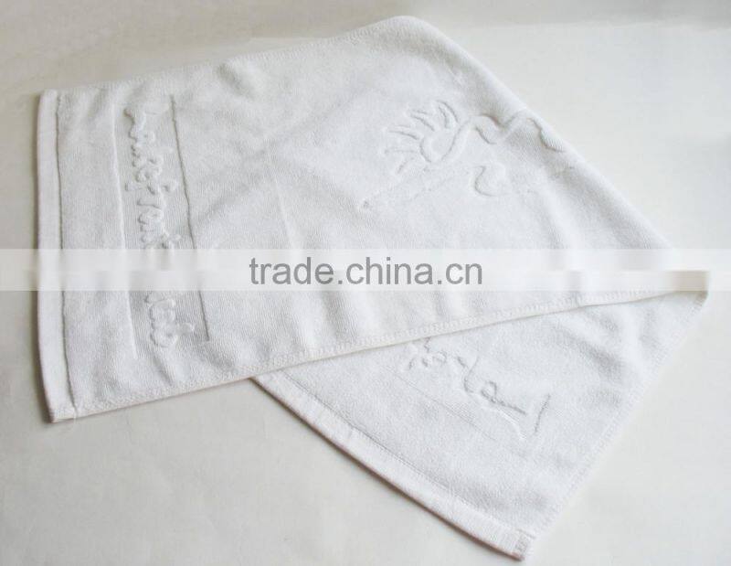 100 cotton embossed customized pattern hand towels