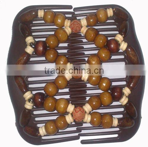 2016 Newest design Korean Style shining crystal Beads Magic Hair Comb for Promotional Gifts