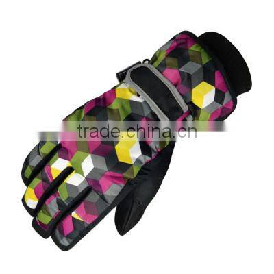 Outdoor sports waterproof winter ski mittens