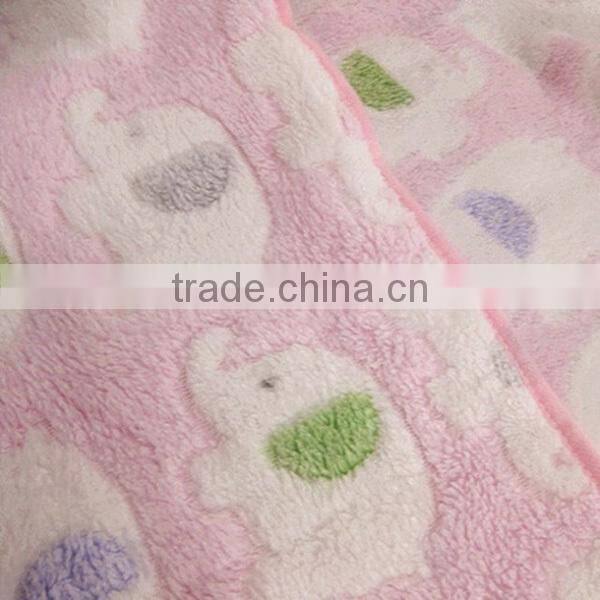 fancy printed elephant baby blanket
