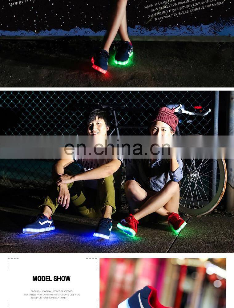 Latest Hot sale Womens night club casual shoes USB Rechargeable LED Shoes Sneakers Wholesale Mens footwear