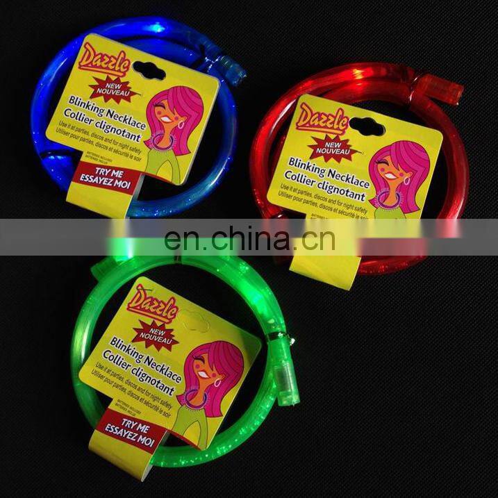 LNL-0058 Wholesale LED fiber optical necklace