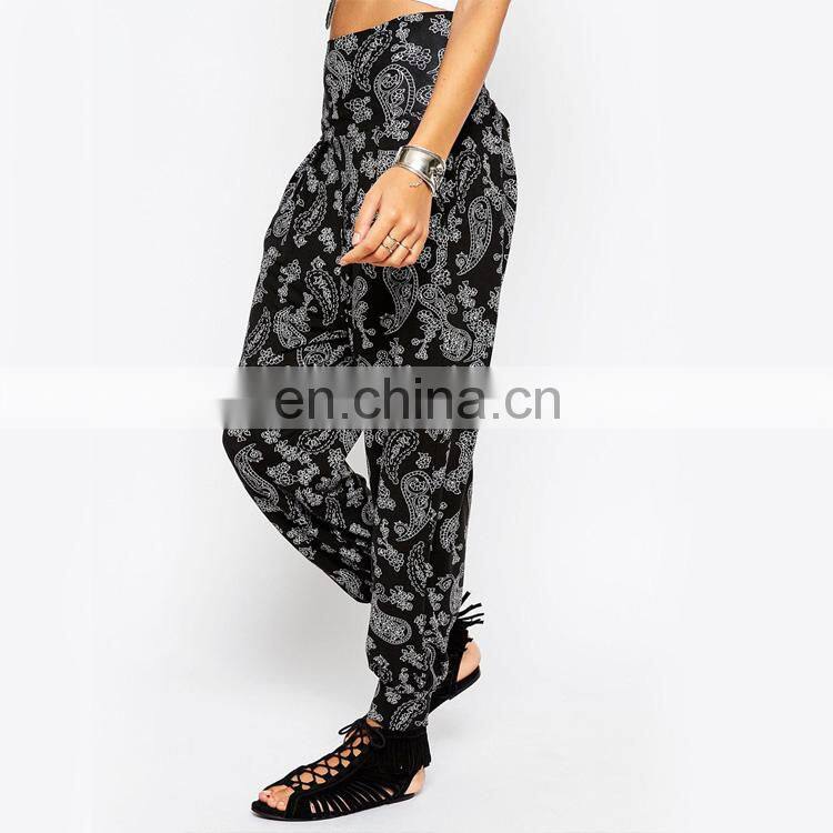 Wide Waistband Women Rayon Harem Pants Thailand