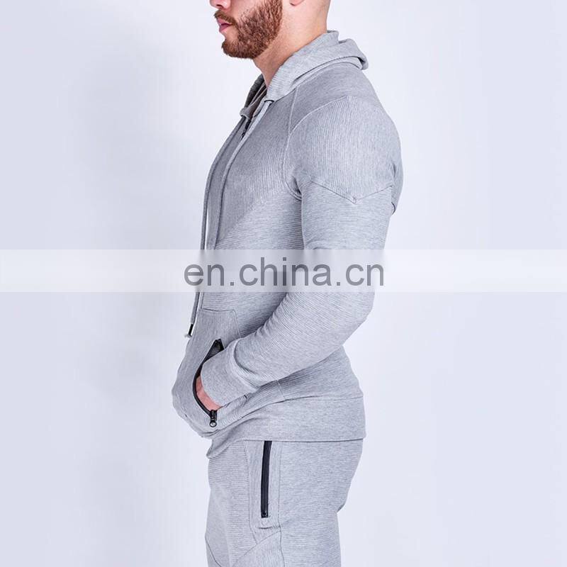 excecise fitness light weight fleece plain cotton tracksuit