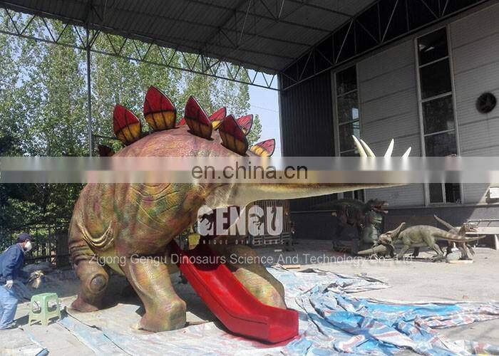Children Amusement Park Small Dinosaur Slide For Sale