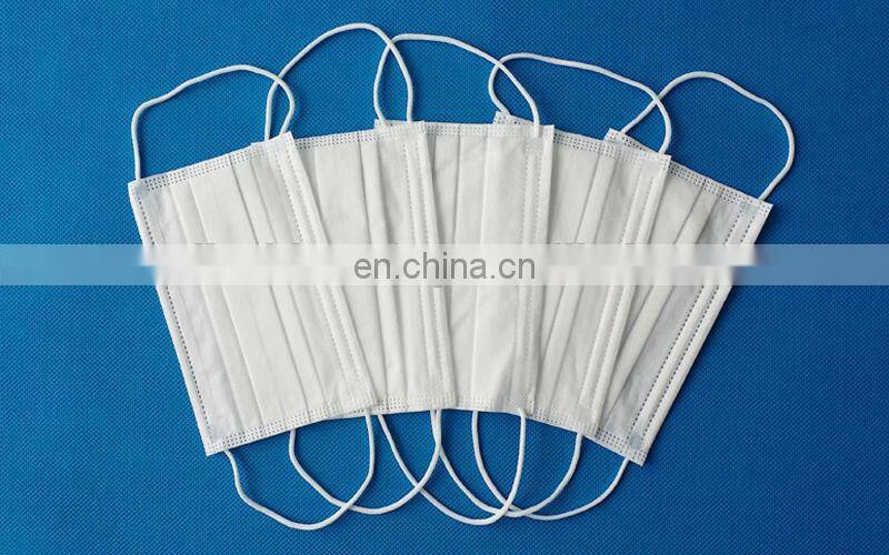 Blue round ear loop 3ply Medical disposable nonwoven face mask